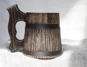 Taza de café de madera hecha a mano única, taza de madera maciza ecológica aislada, perfecta para los amantes del café, hecha en la India - Product Image 3