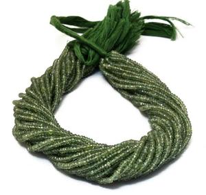 Perles de pierres précieuses en apatite verte naturelle facettées de 4 mm, en forme de rondelle, en gros, certifiées IGI, pour la création de bijoux 2026 - Product Image 3