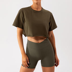 Camiseta Corta Personalizada para Mujer, Algodón Premium, Ropa Casual, Venta al Por Mayor - Product Image 3