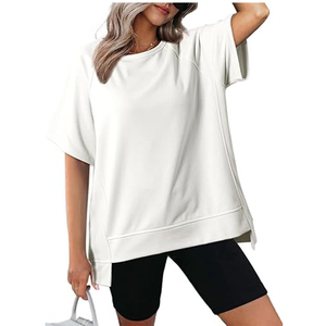 High Quality <b>Plain</b> Cotton T Shirt For Women - Product Image 1