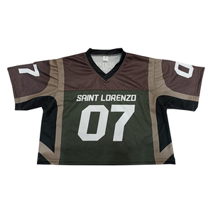Jersey de Fútbol Americano Personalizado al por Mayor, Transpirable, de Malla, de Alta Calidad, Sublimado, de Corte Holgado - Product Image 3