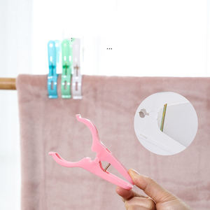 Plastic Clothes Peg Hanging <b>Clips</b> Space Saving Clothespin Laundry <b>Clips</b> for Towels Clothes Bags Wardrobe Storage Use - Product Image 2