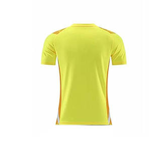 Maillot de football pour homme, motif zigzag jaune orange, impression par sublimation, polyester respirant, taille adulte - Product Image 2