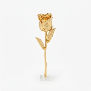 Wholesale 24K Gold Rose Hand-Dipped Preserved Real Flower with Luxury Gift <b>Box</b> for Valentines Day Wedding Anniversary Gifts - Product Image 2