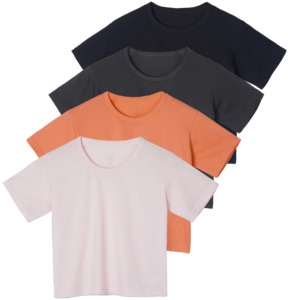 เสื้อยืดผู้หญิงสั่งทำขายส่ง ผ้าสัมผัสนุ่มเย็น ทรงเข้ารูป แขนสั้น ระบายอากาศดี สีพื้น สำหรับฤดูร้อน - Product Image 5