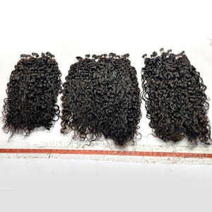 SOUTH INDIAN TEMPLE HAIR VIRGIN INDIAN HAIR RAW SIN PROCESAR EXTENSIONES DE CABELLO INDIO DE ALTA CALIDAD CON CUTÍCULAS ALINEADAS 100% - Product Image 4