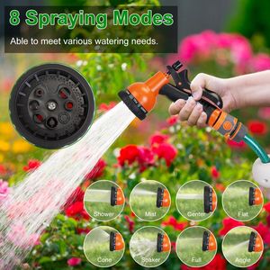 Avvolgitubo da Giardino Automatico Girevole a 180 Gradi, Montabile a Parete, Retrattile, con 8 Modalità di Spruzzatura e Blocco Lunghezza - Product Image 5