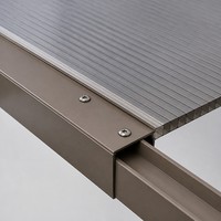 Abri de stationnement pour 2 voitures Angye, moderne et luxueux, personnalisé pour villa, avec toit en aluminium thermolaqué et auvent imperméable