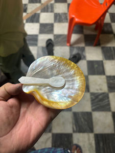 Cuchara de caviar de nácar, cuchara de caviar hecha a mano de concha de mar de alta calidad, cuchara de caviar MOP a precios con descuento - Product Image 2