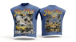 T-shirt en coton 100% uni, style streetwear, manches courtes, été, hip-hop, vintage, impression DTG, tendance, élégant, faible MOQ - Product Image 2