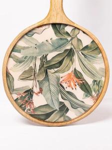 Tabla de servir duradera de madera de mango con estampado de esmalte, bandeja para queso, mango de madera hecho a mano, ZONA DE ARTESANÍA, herramientas para pizza para el hogar y camping - Product Image 6