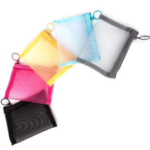 Unisex Linen <b>Makeup</b> Pouch Custom Eco-Friendly Canvas Cosmetic Bag with Zipper Closure Fashionable Letter Pattern for Daily Use - Product Image 1