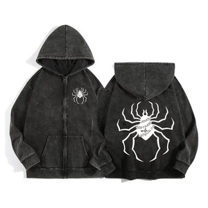 Men's High Street Fashion <b>Winter</b> <b>Fleece</b> Heavyweight 100% Cotton Lined Sequin Embroidery Eco-Friendly Regular Fit Hooded Pullover - Product Image 3