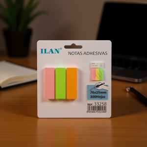 Blocchetti Adesivi ILAN 76x25mm 300 Fogli Per Ufficio e Scuola - Product Image 3