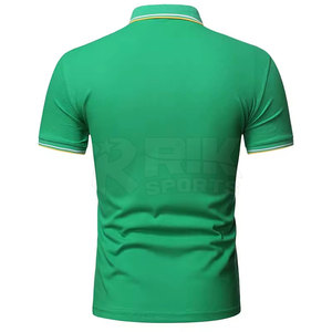 เสื้อยืดโปโลผู้ชายสีทึบทำจากประเทศปากีสถาน - Product Image 3