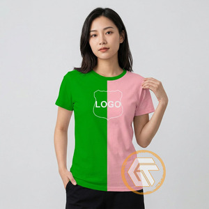Camiseta de Sororidad Alpha Kappa para Mujer, al por Mayor, Informal, de Verano, 100% Algodón Jersey, Transpirable y Ecológica - Product Image 2