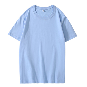 T-shirt surdimensionné en jersey 100% coton personnalisé avec votre marque, impression de logo personnalisé, t-shirt uni pour hommes - Product Image 2