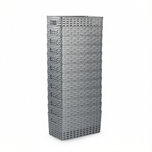 CESTA RATTAN No.1 Cesto portaoggetti in plastica da 5L 28x15CM Materiale in rattan di alta qualità - Product Image 2