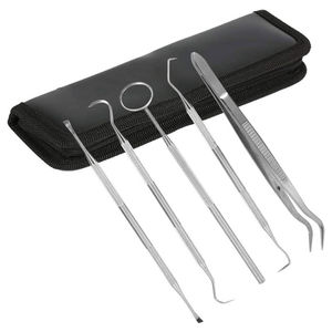 Ensemble d'instruments dentaires professionnels en acier inoxydable, détartreurs, pinces, poignée ergonomique, certifié CE Classe I, Dentavex - Product Image 5