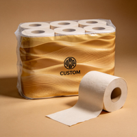 Papier toilette biodégradable en pâte de bois 4 plis, rouleau de papier toilette pour restaurant, fournisseur et fabricant de papier hygiénique de haute qualité