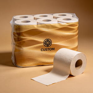 Papier toilette biodégradable en pâte de bois 4 plis, rouleau de papier toilette pour restaurant, fournisseur et fabricant de papier hygiénique de haute qualité - Product Image 2