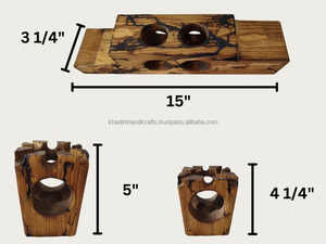 Support de lampe en T en verre artistique avec design complexe pour le style de la maison, les occasions spéciales, les mariages, les fêtes et les événements - Product Image 2