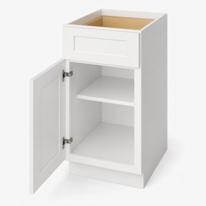 Armoire de cuisine basse sur mesure de 18 pouces, blanche, style Shaker, 1 tiroir, RTA, fabricant OEM au Vietnam - Product Image 3