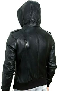 Veste d'hiver en cuir véritable, directement de l'usine, pour les marques de vêtements et d'e-commerce - Respirante, coupe-vent, faible MOQ, fabrication sur mesure - Product Image 3