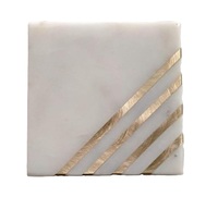 Sous-verres en marbre de luxe, sous-verres en pierre, sous-verres en marbre et bois, sets de table pour le thé à prix d'usine très avantageux