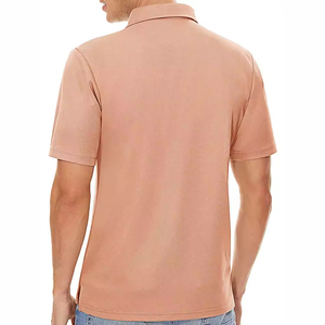 Camiseta de Manga Corta para Hombre, de Primera Calidad, Color Sólido, Tejida, Informal, Corte Regular, 100% Algodón, Secado Rápido, Personalizable en la Parte Delantera - Product Image 3