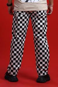 Pantalon droit patchwork pour femme, taille mi-haute, coupe régulière, longueur intégrale, style hip-hop, taille élastique, tissu tricoté respirant - Product Image 2