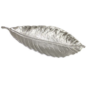 Bandeja Decorativa de Aluminio con Forma de Hoja para Frutas, Ensaladas, Comida, Café, Plato de Servicio, Exhibición Única para Aperitivos - Product Image 6