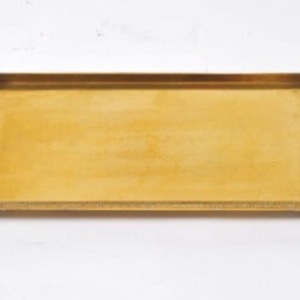 Elegant <b>Warm</b> Toned Steel Serving <b>Tray</b> for Hotels and Cafes Food Serving Steel <b>Tray</b> with Smooth Finish - Product Image 3