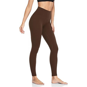 Ensemble de leggings de yoga pour femmes en coton biologique 100% de haute qualité, style de vêtements de sport durables et sains - Product Image 3