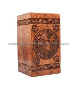 Nouveau design d'urnes de crémation en bois pour adultes urnes en bois urnes funéraires taille personnalisée fournitures funéraires - Product Image 1