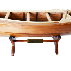 Modèle de canoë Peterborough en bois artisanal, bateau miniature décoratif, décoration nautique pour la maison ou le bureau, cadeau, 59,7Lx12,06Wx15,24H cm - Product Image 6