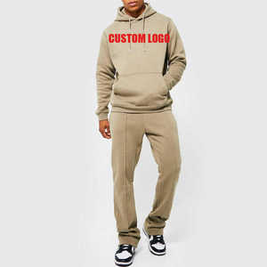 High Quality Premium Windproof Breathable Winter Plus Size Pullover Hoodie and Sweatpants Men Heavy Fleece Sports <b>Tracksuit</b> - Product Image 1
