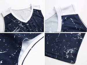 Ensemble de vêtements de sport de basket-ball entièrement sublimé pour hommes short en jersey de polyester respirant uniforme d'équipe de grande taille - Product Image 3