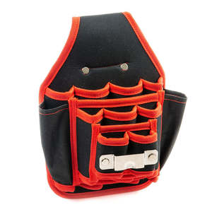G Genuine Leather Adjustable Strap Zipper Closure <b>Tool</b> <b>Belt</b> Multi-Pocket Utility <b>Pouch</b> Water Resistant Electrician Workshop - Product Image 2