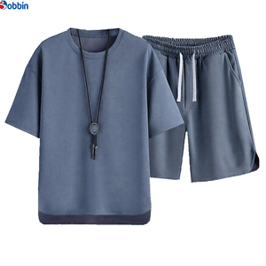 Conjunto de Pantalones Cortos de Algodón Unisex Cómodos y Transpirables con Logotipo Personalizado, Nueva Llegada, Conjunto Deportivo Corto para Hombre de Talla Grande - Product Image 3