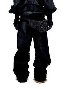 Nouveau design 2026 – Pantalon homme en coton noir, coupe droite ajustée, respirant, séchage rapide, style streetwear hip-hop Y2K, qualité supérieure, OEM ODM - Product Image 2