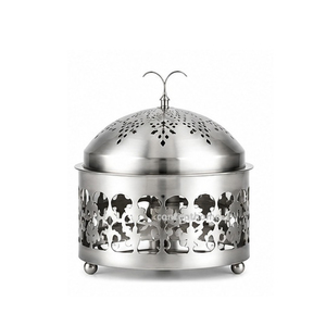 Round Stainless <b>Steel</b> Casserole <b>Pot</b> with Lid Classic Oriental Design Non-Stick 33cm Diameter Durable for Home Use - Product Image 1