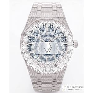 นาฬิกา Audomer Piguat Royal Oakk Offshore Chronograph Diamond ขนาด 42 มม. ตัวเรือนสแตนเลสสตีลทรงแปดเหลี่ยม หน้าปัดอนาล็อก กระจกแซฟไฟร์ ดีไซน์แฟชั่น - Product Image 2