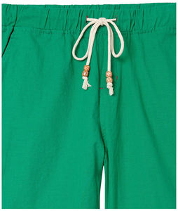 NOEN SPORTS Short Bermuda Homme Vert Uni en Coton avec Cordon de Serrage à la Taille, Décontracté, Mi-long, Tissu Tissé, Séchage Rapide, Poches - Product Image 6