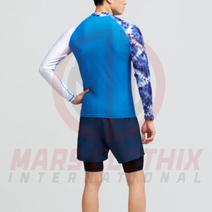 Design Your Own Logo <b>Men's</b> Long Sleeve Sportswear Rash Guard-High Quality Spandex Polyester Digital Print <b>Men</b> Rash Guard - Product Image 2