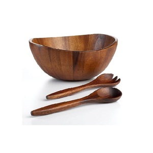 Tazón de Madera Hecho a Mano para Servir, Ideal para Ensaladas, Frutas, Arroz, Pasta y Uso Diario en la Cocina Moderna - Product Image 3