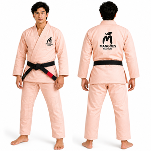 Uniforme de Jiu Jitsu Brasileño de Hermosa Confección, Tejido Blanco Perla, 450 Gsm, 100% Algodón, Transpirable, Absorbente de Humedad, Unisex para Adultos - Product Image 1