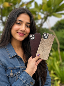 Nouvelle arrivée, étui de téléphone en cuir de vache véritable, étui élégant pour téléphone 14, étui vintage en cuir pleine fleur, étuis de téléphone de luxe - Product Image 3