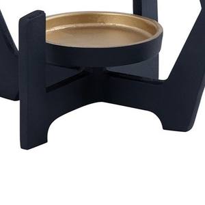 Portavelas Moderno de Hierro Negro Mate, Linterna Metálica Hexagonal Geométrica, Centro de Mesa Abstracto Nórdico, Decoración de Lujo para el Hogar - Product Image 6