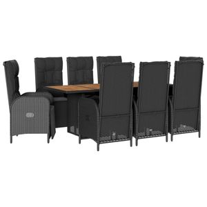 Conjunto de Comedor para Jardín en Negro - Product Image 2
